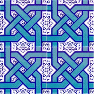 AC-6 Selcuklu Turquoise Chain Tile Patterned Tile