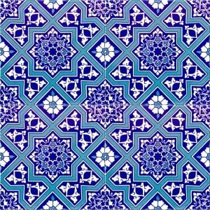 20×20 AC-12 Seljuk Star Pattern Cini Tile