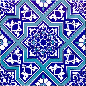 20×20 AC-12 Seljuk Star Pattern Cini Tile