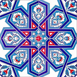 20×20 AC-72 Pearly Star Geometric Tile Tile