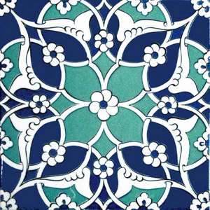 20×20 AC-80 Seljuk Patterned Ceramic Tile