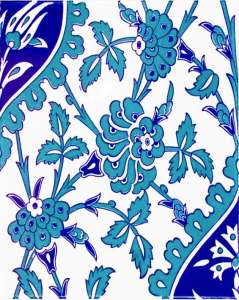 20×25 AC-1042 Blue White Tile Ceramic Tile