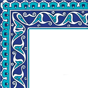 10×20 KS-19 Ceramic Border with Rumi Pattern
