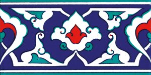 10×20 KS-41 Tile Patterned Iznik Border