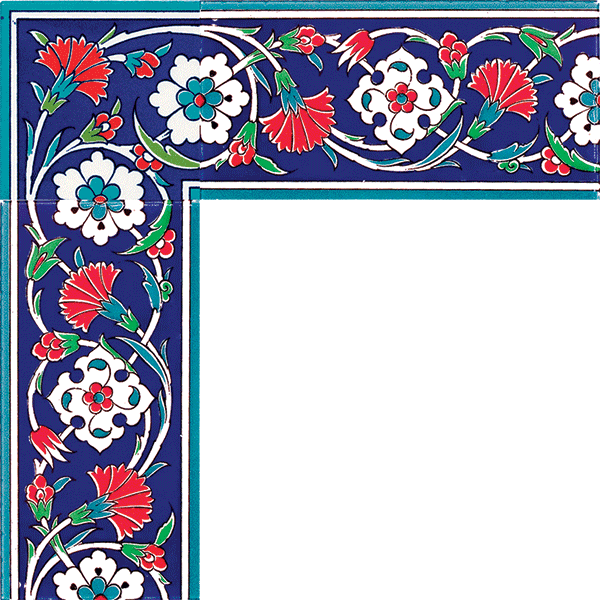 10×20 KS-43 Carnation Ceramic Border