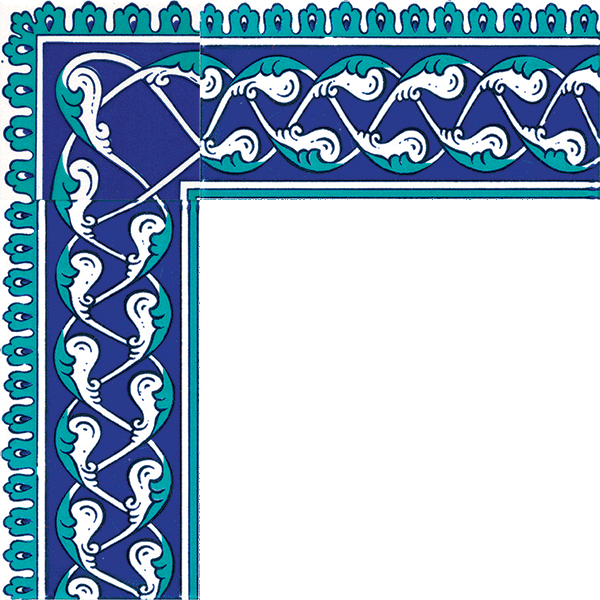 10×20 KS-44 Tile Pattern Rumi Border