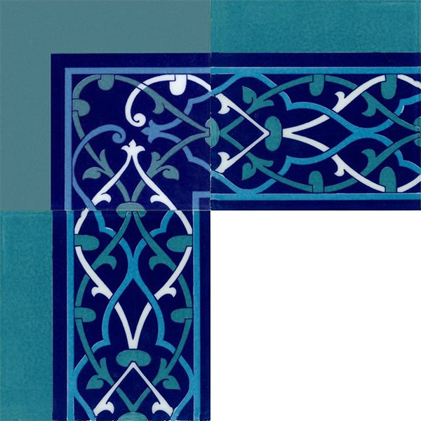 20×20 KS-61 Seljuk Pattern Ceramic Border